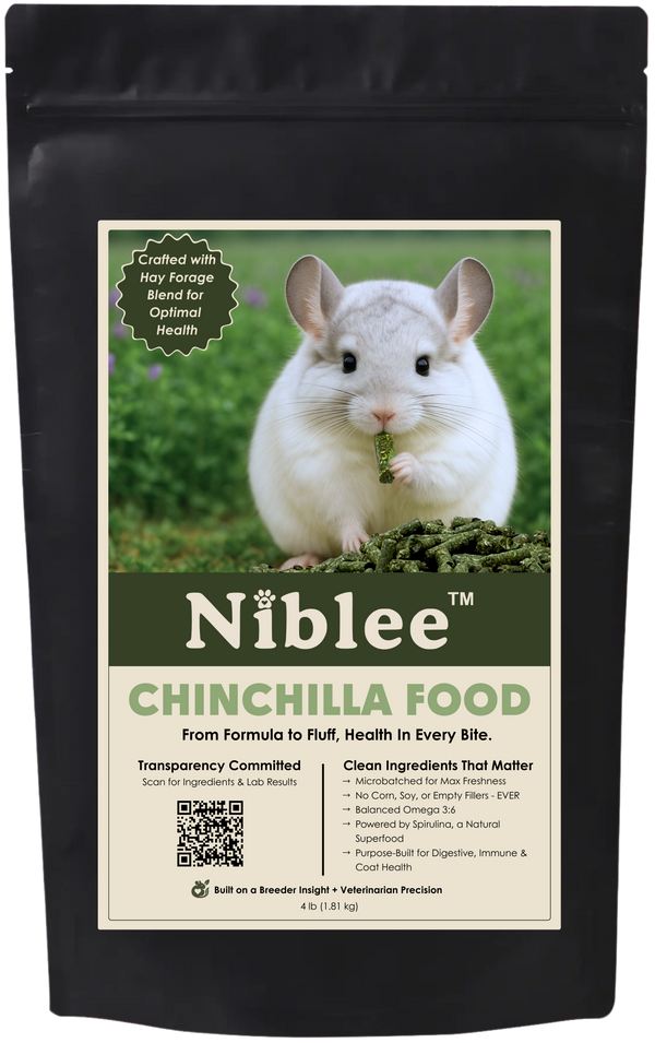 Niblee chinchilla food bag
